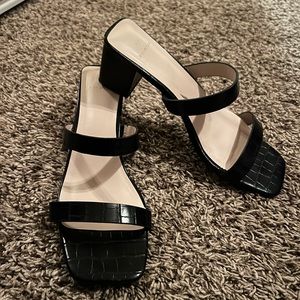 Crocodile Strap Heels